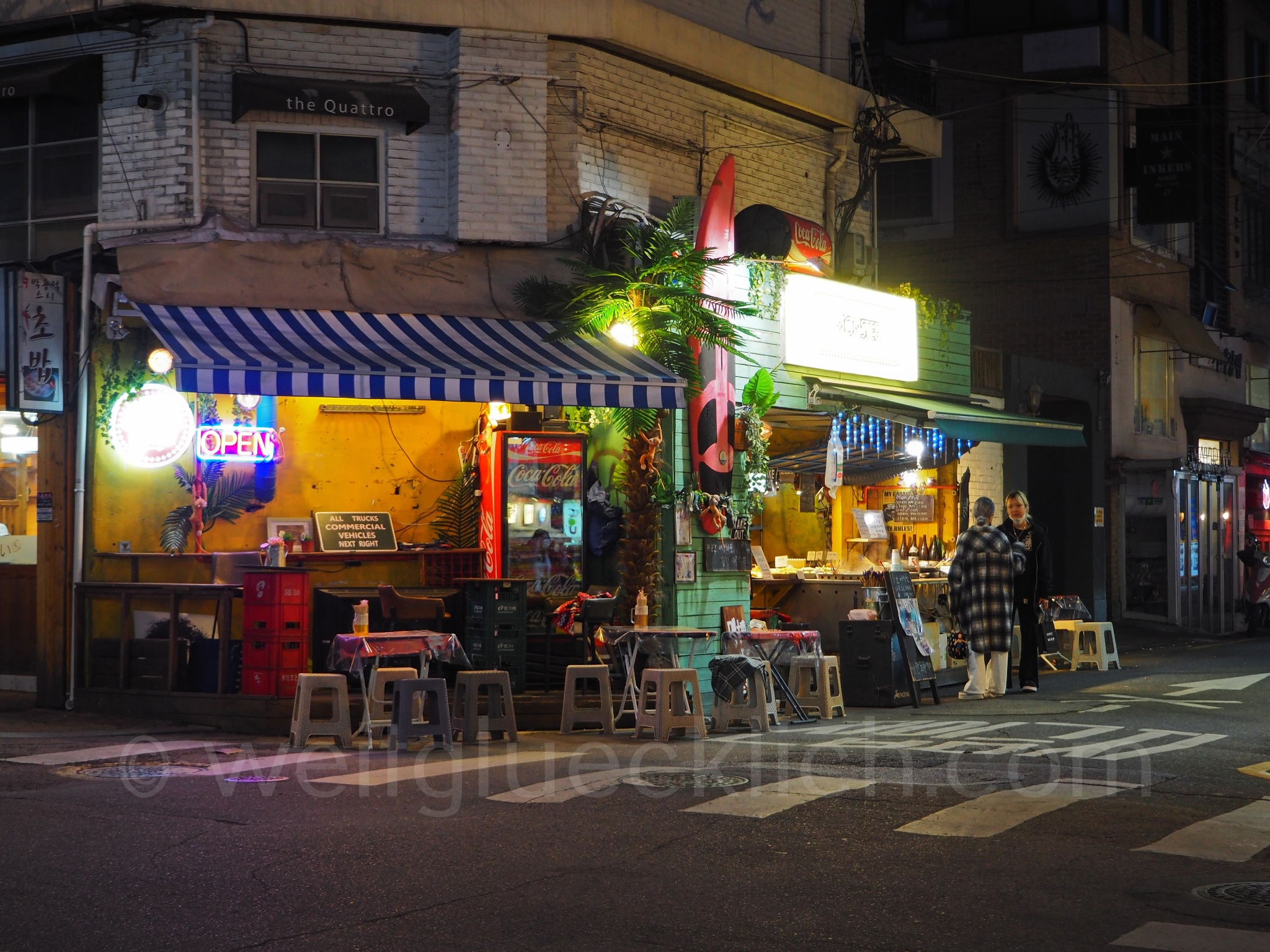 Weltreise 2020 Suedkorea Seoul Hongdae by night