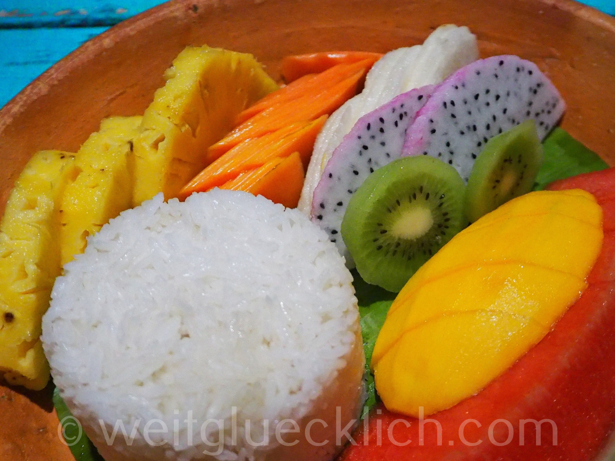 Weltreise 2020 Thailand Koh Chang frisches Obst Mango Drachenfrucht