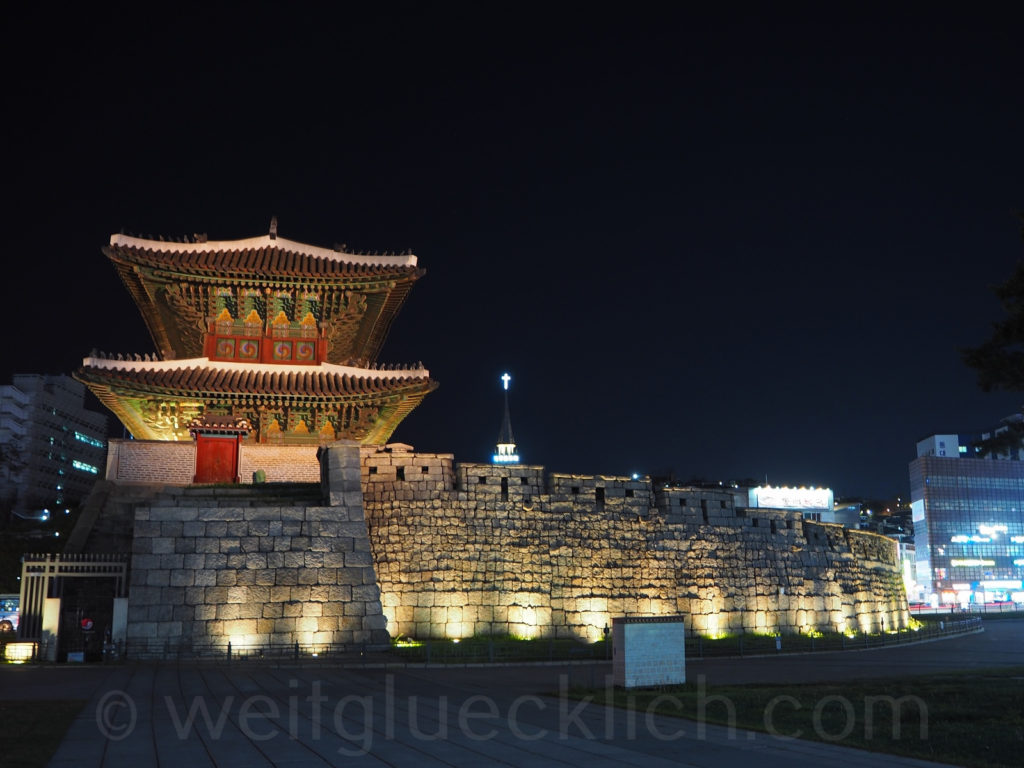 Weltreise 2020 Suedkorea Seoul Dongdaemun Heunginjimun Gate
