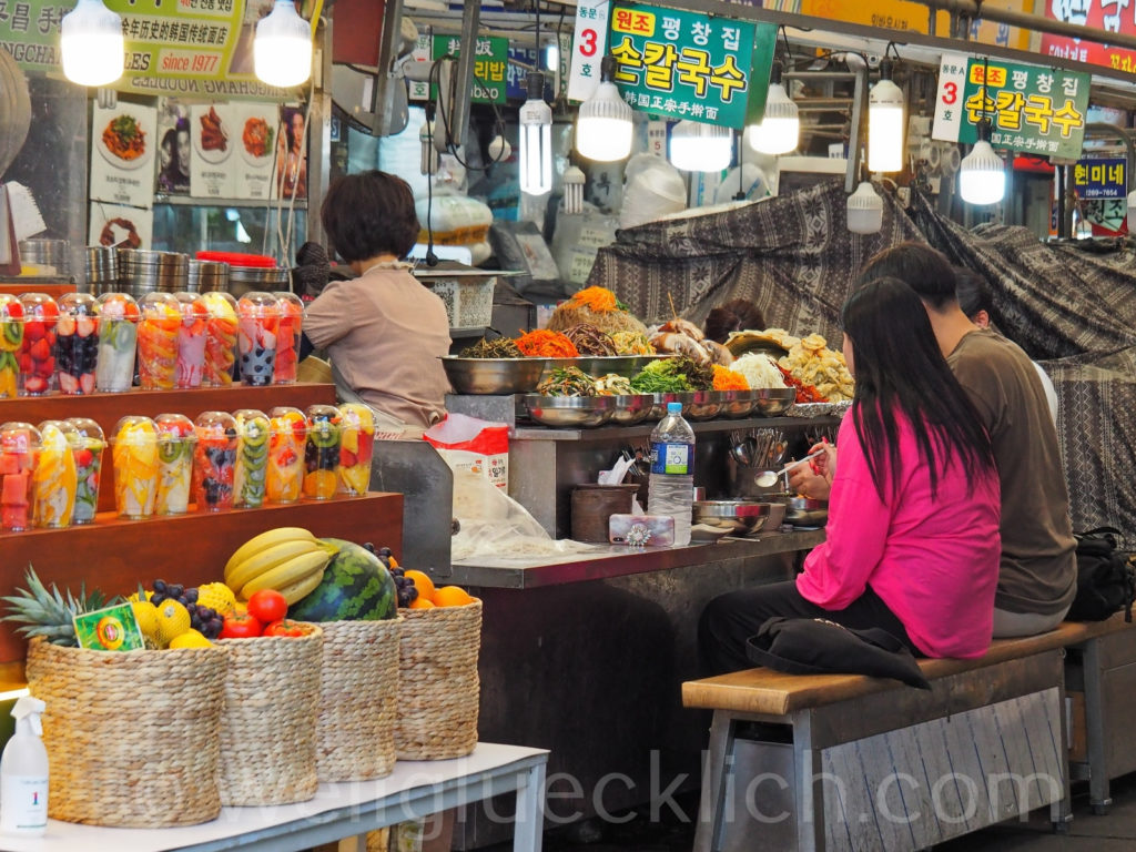 Weltreise 2020 Suedkorea Seoul Gwangjang Market Street food
