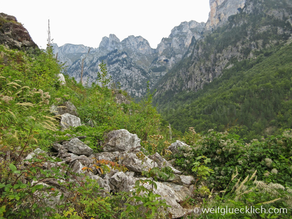 Peaks of the Balkans Albanien Maultierpfad Cerem Schlucht