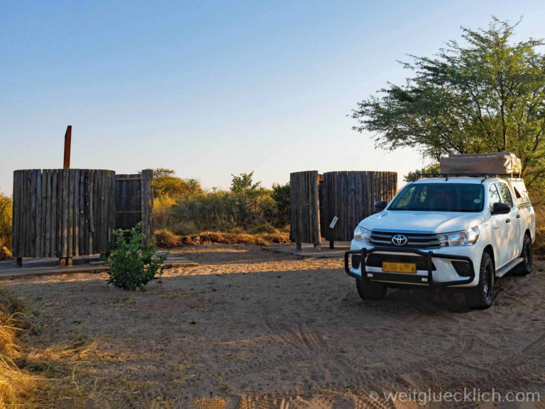 Weltreise 2021 Botswana CKGR Campsite Deception