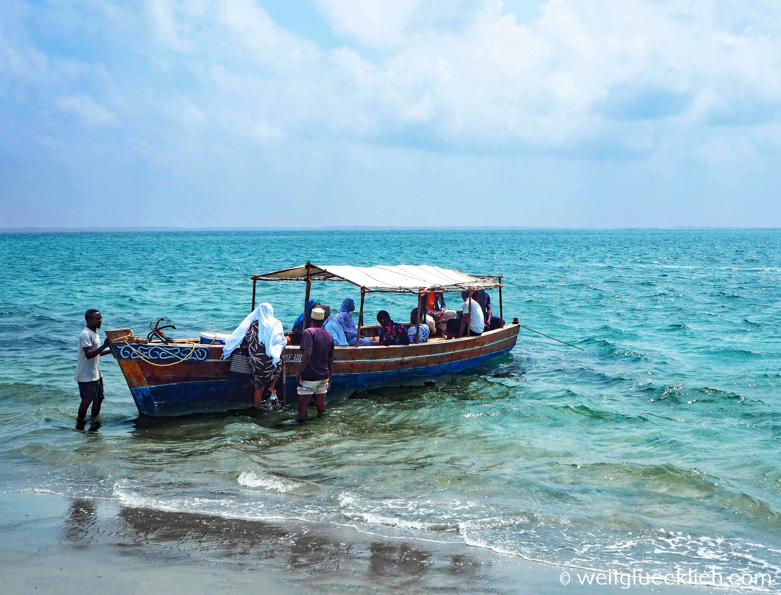 Afrika Tansania Mafia Island Holzboot