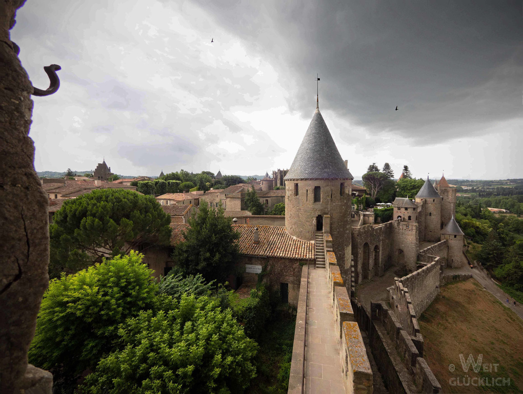 Weltreise 2022 Frankreich Carcasonne Burg Erfahrungen Gedanken