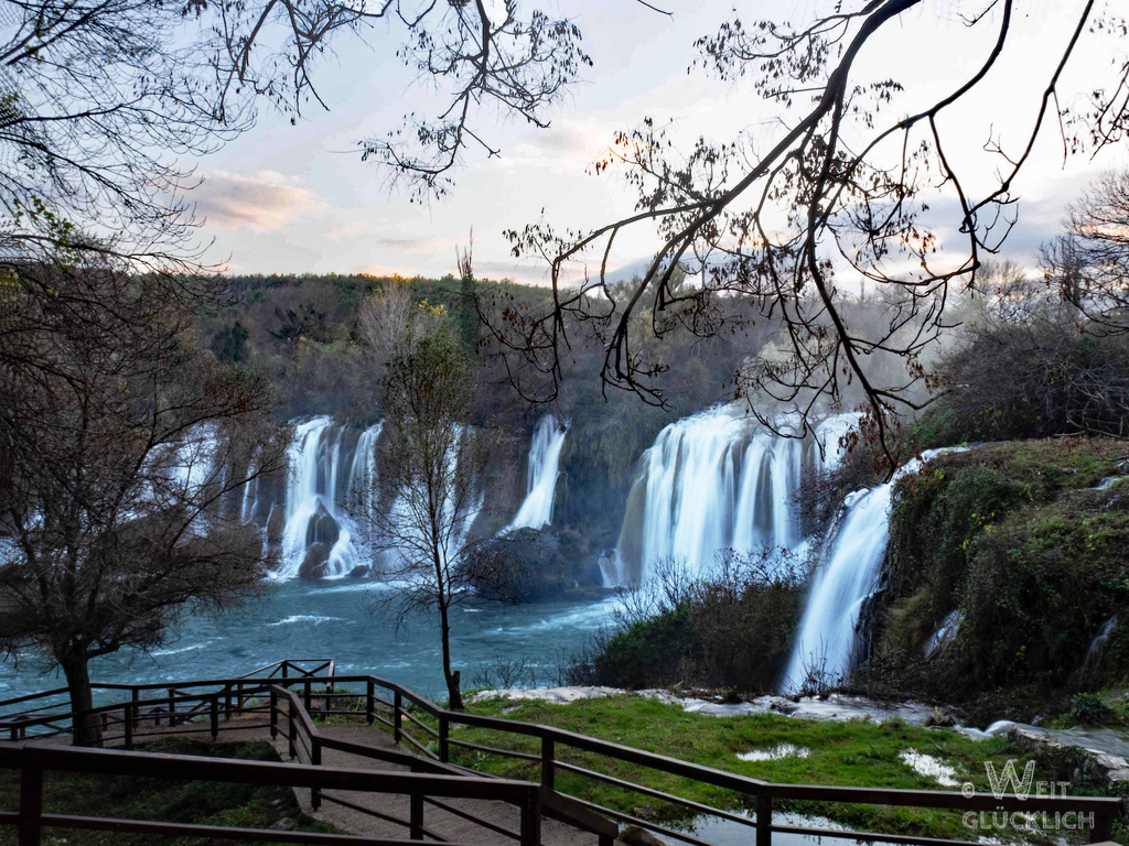 Weltreise 2021 Bosnien Herzegowina Kravica Wasserfälle