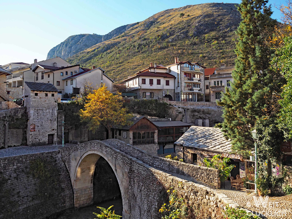 Weltreise 2021 Bosnien Herzegowina Mostar Steinbrücke