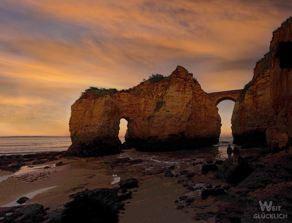Weltreise 2024 Fotochallenge Algarve Sonnenuntergang