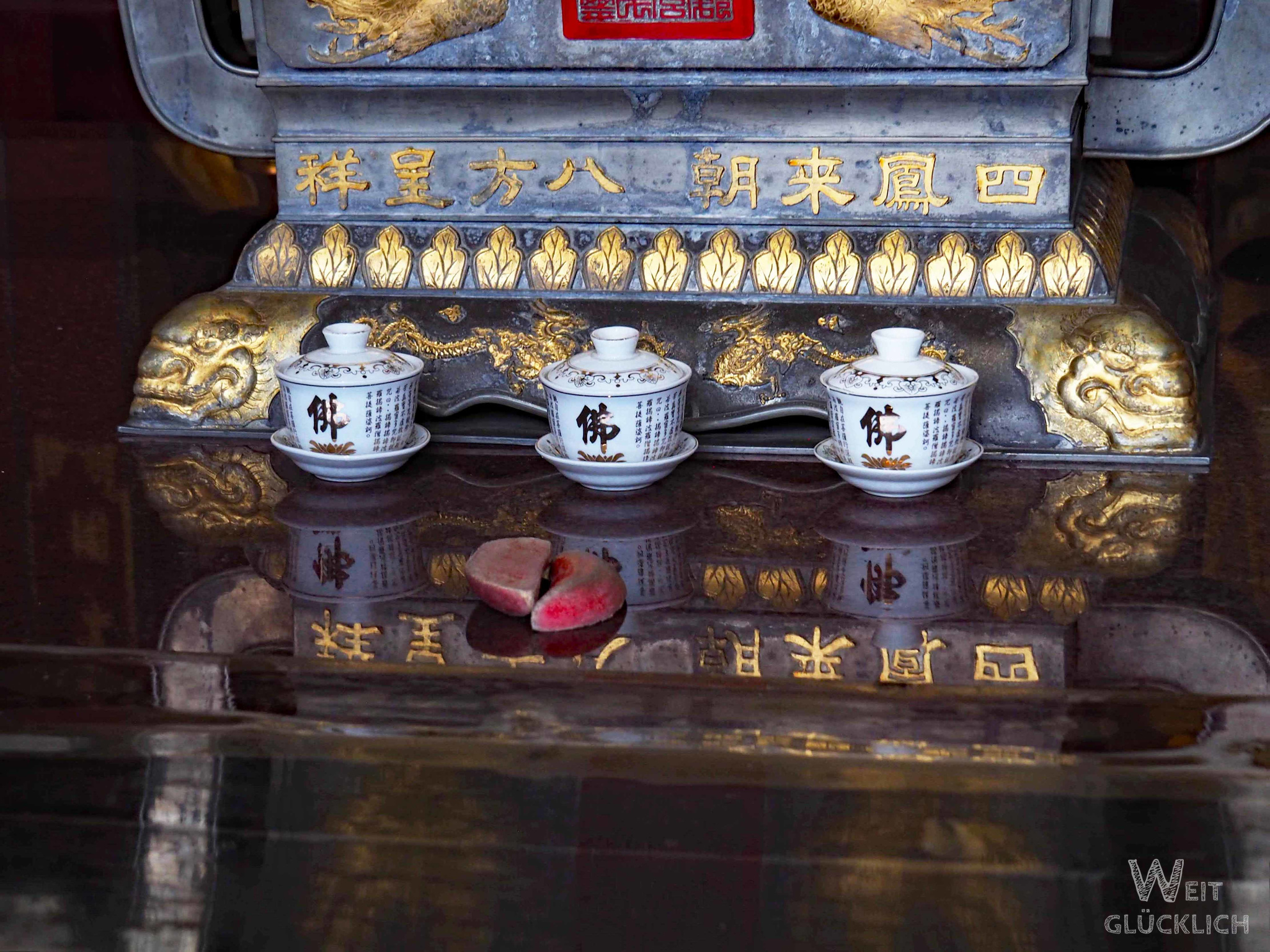 Weltreise 2023 Taiwan Tempel Dankbarkeit