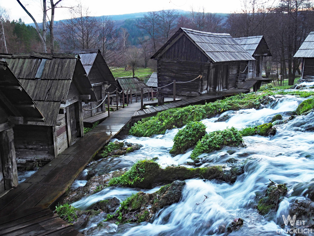 Weltreise 2021 Bosnien Herzegowina Jajce Wassermühlen Pliva