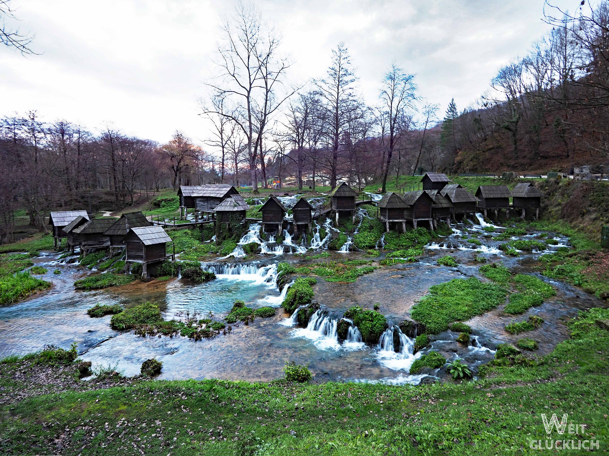 Weltreise 2021 Bosnien Herzegowina Jajce Wassermühlen Pliva