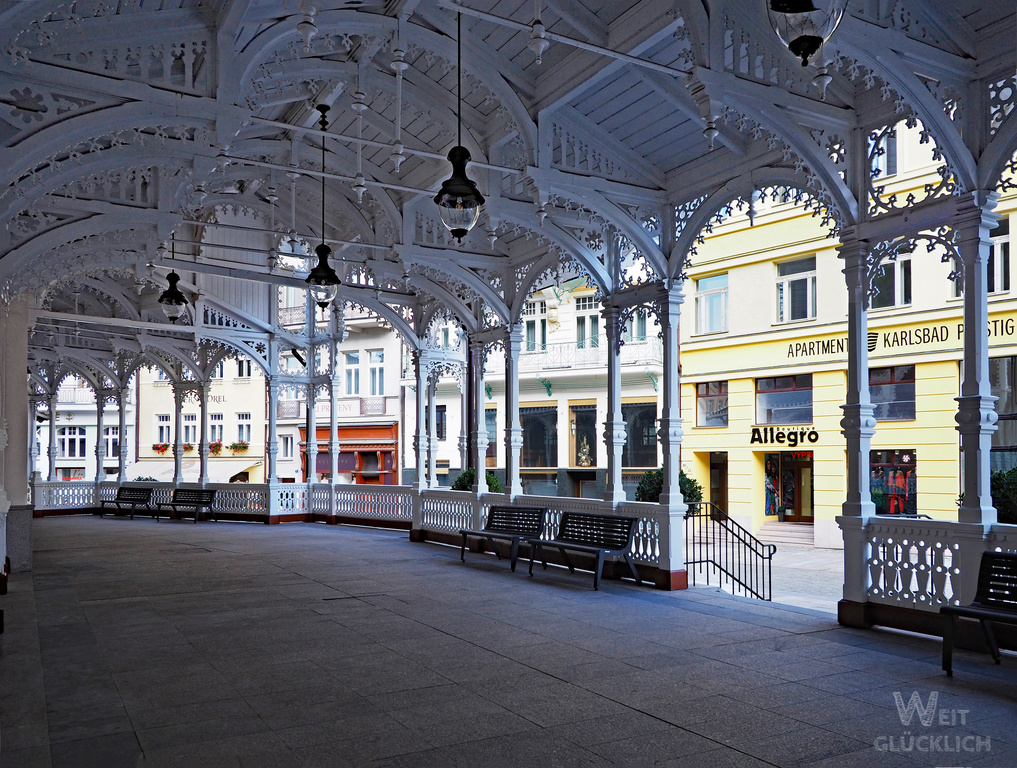 Weltreise 2021 Karlsbad Tschechien Marktkolonnade