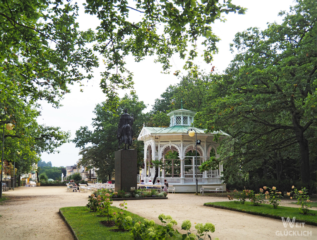 Weltreise 2021 Tschechien Franzensbad Musikpavillon