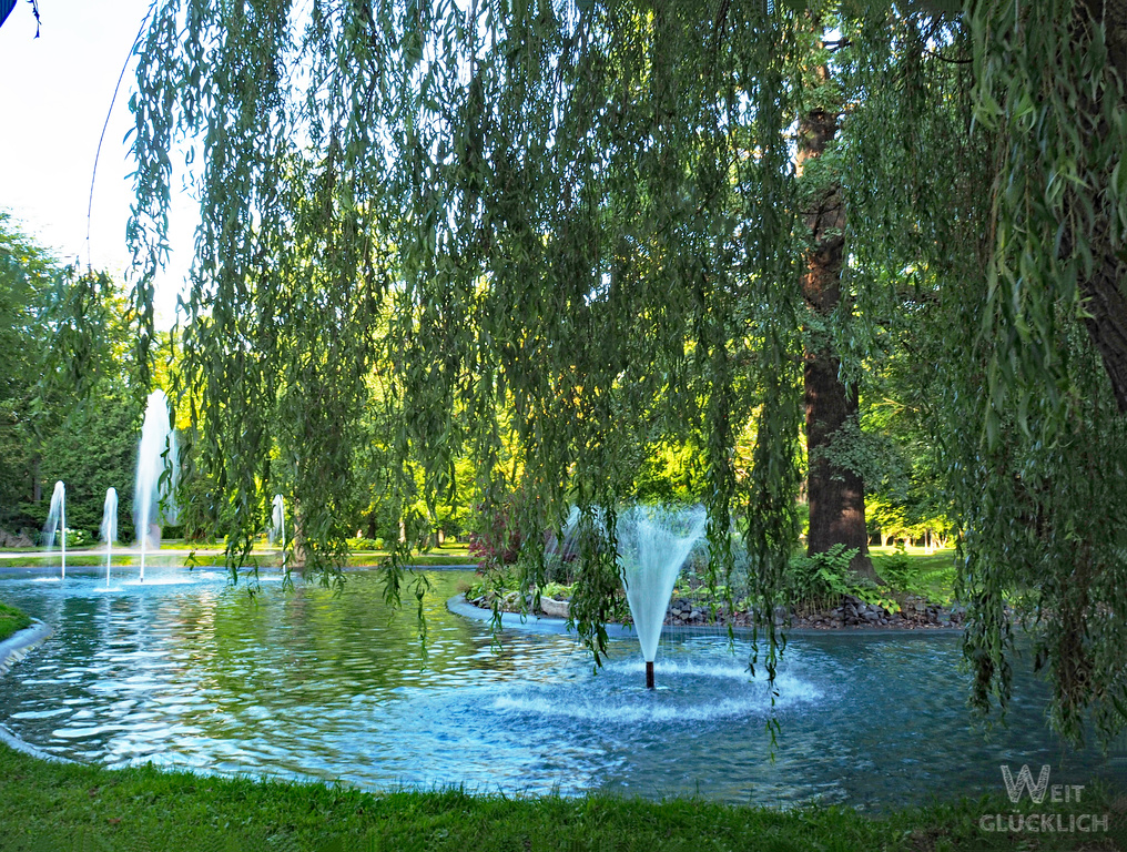 Weltreise 2021 Tagesausflug Franzensbad Stadtpark