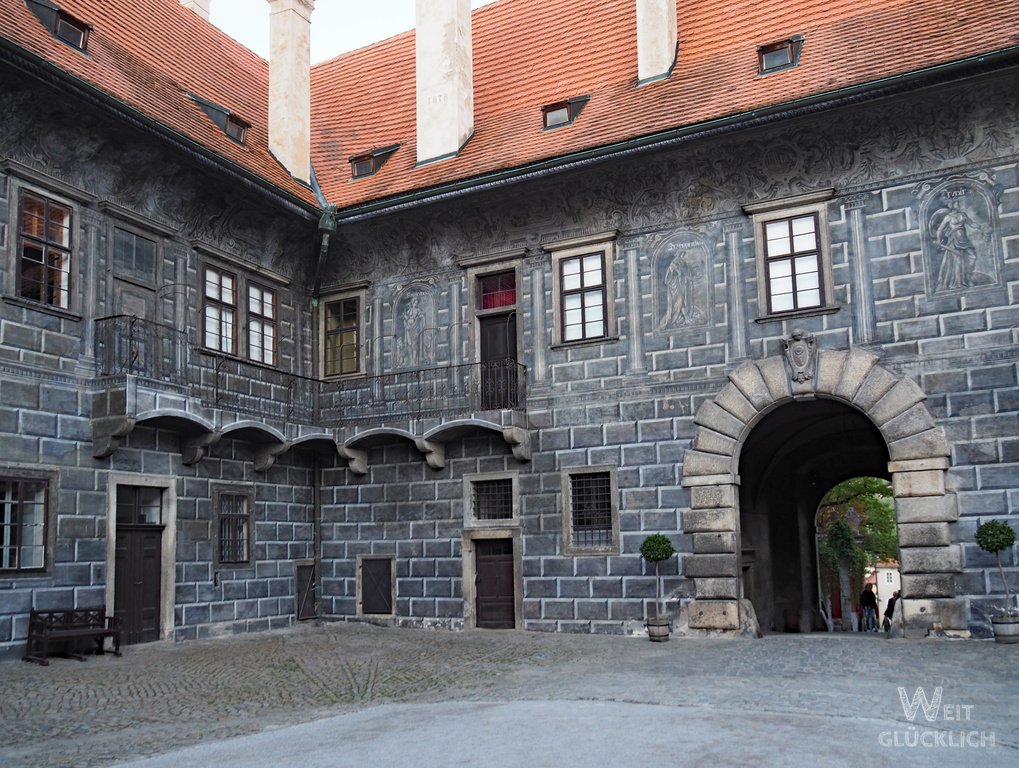 Krumau Schloss Innenhof