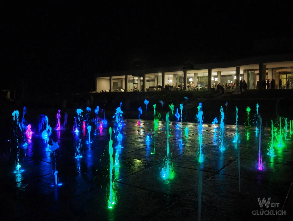 Breslau Polen Wasserspiele leuchtend top Foto 2025