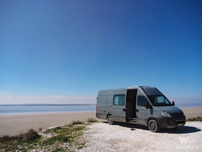 Foto des Monats Salzsee Vanlife